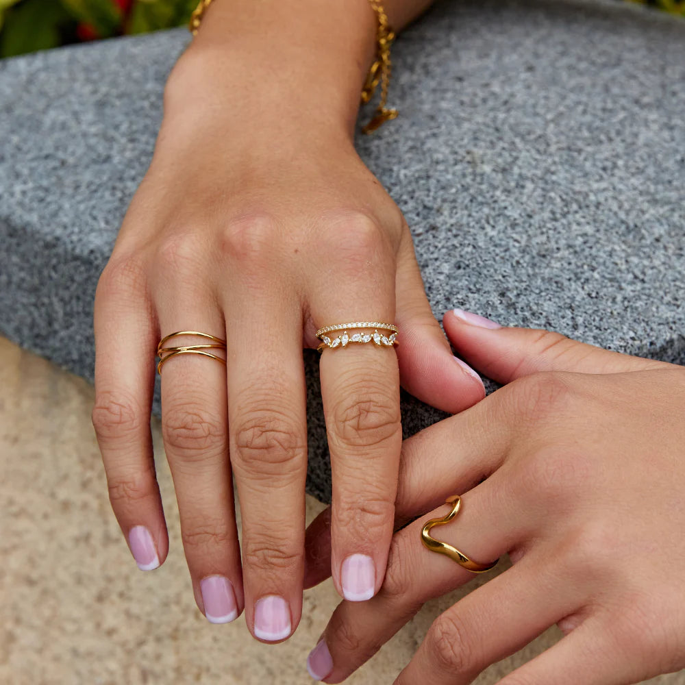 JADIE DIAMONDS RING | GOLD