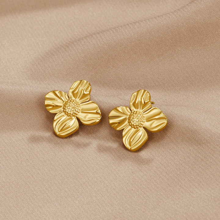 VIX FLOWER EARRINGS | GOLD