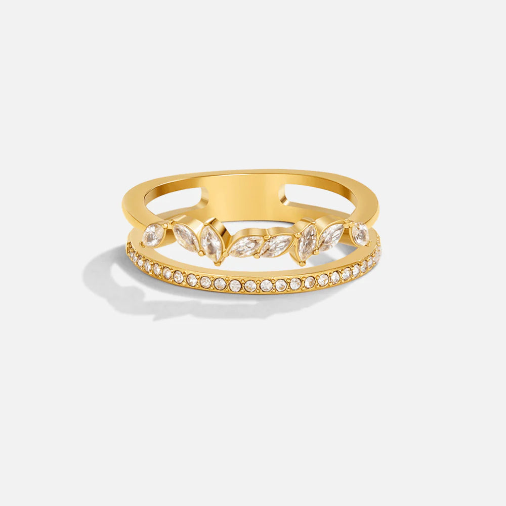 JADIE DIAMONDS RING | GOLD