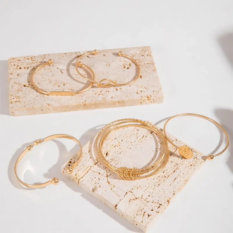 SANDY BRACELET SET | GOLD