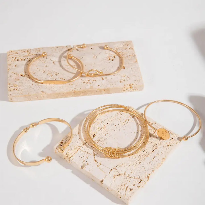 SANDY BRACELET SET | GOLD