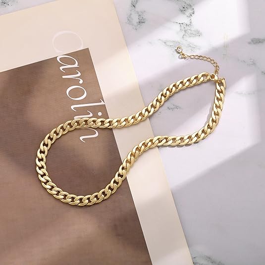 ZOÊ CUBAN LINK NECKLACE | GOLD