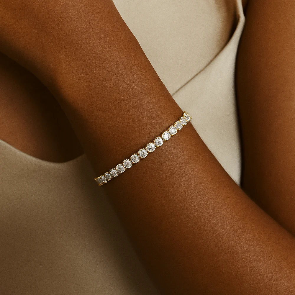 SERENA TENNIS BRACELET | GOLD
