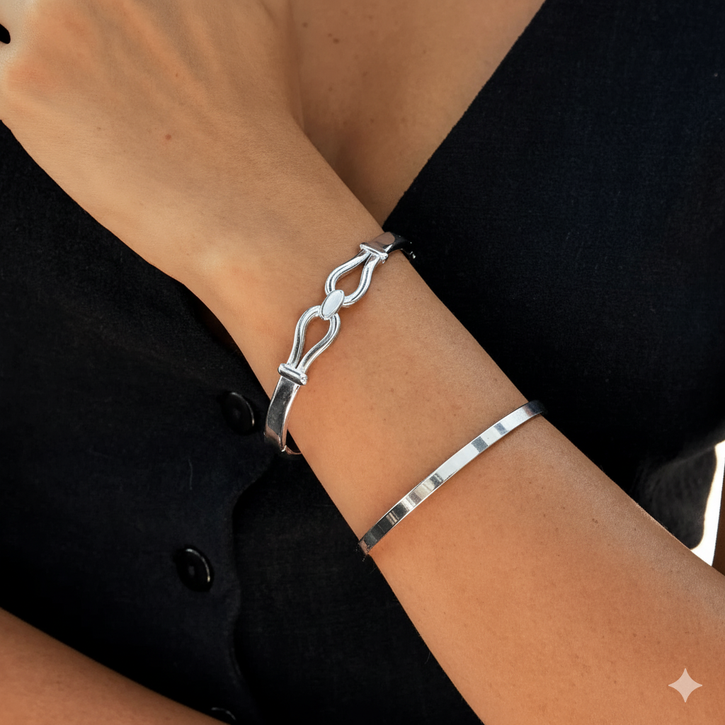 CHASE HOOKED BRACELET | WHITE GOLD