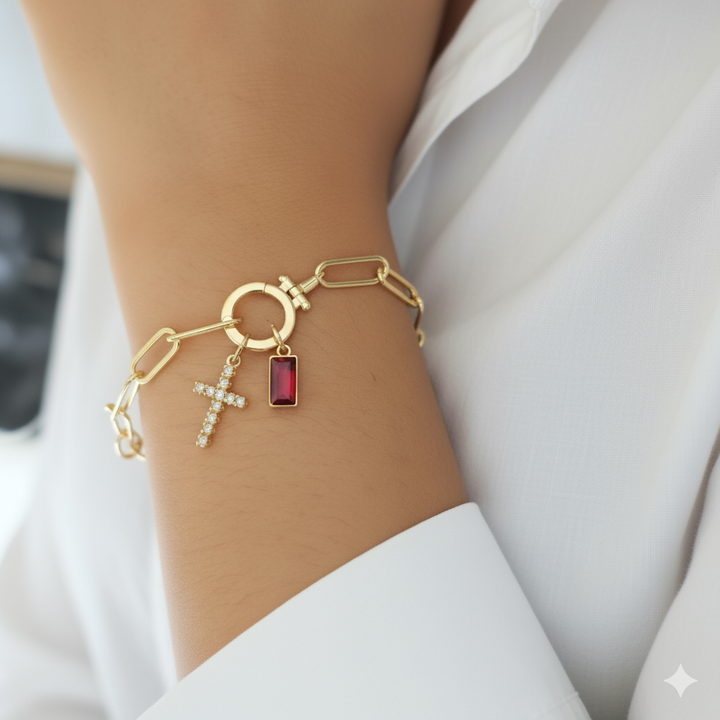 NANCY BIRTHSTONE BRACELET | GOLD