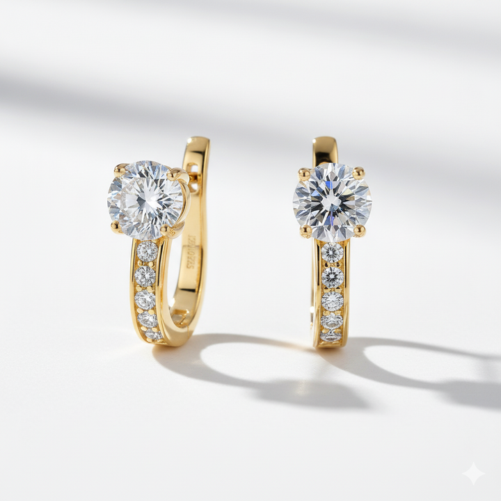 EMILY SHINE EARRINGS | WHITE GOLD