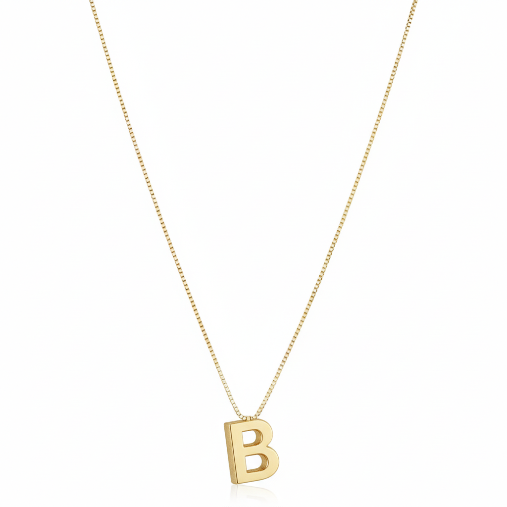 LOVE LETTER INITIAL NECKLACE | GOLD