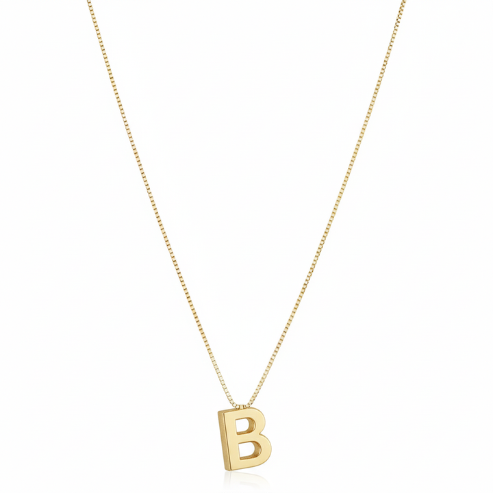 LOVE LETTER INITIAL NECKLACE | GOLD