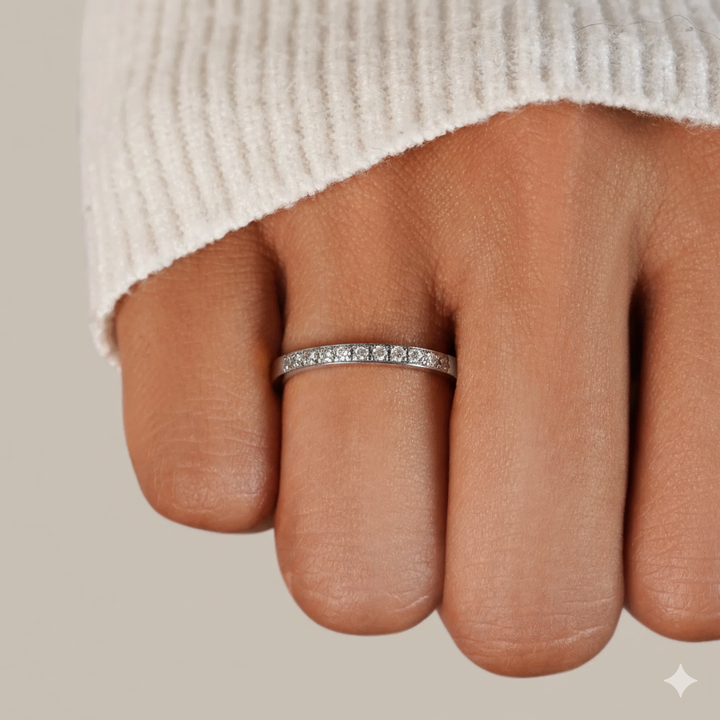 TATE CRYSTAL RING | WHITE GOLD