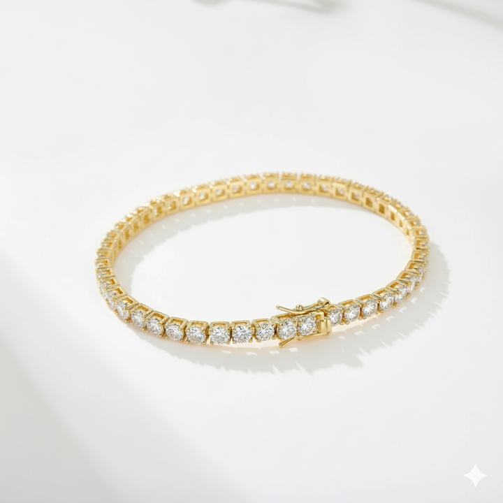 SERENA TENNIS BRACELET | GOLD