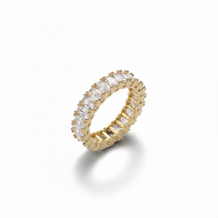 LENA TENNIS RING | WHITE GOLD