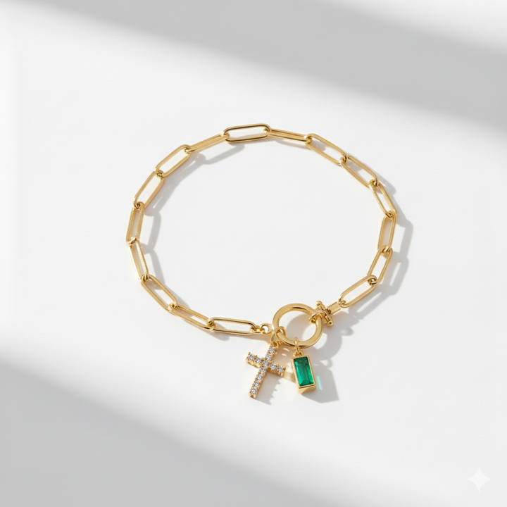 NANCY BIRTHSTONE BRACELET | GOLD