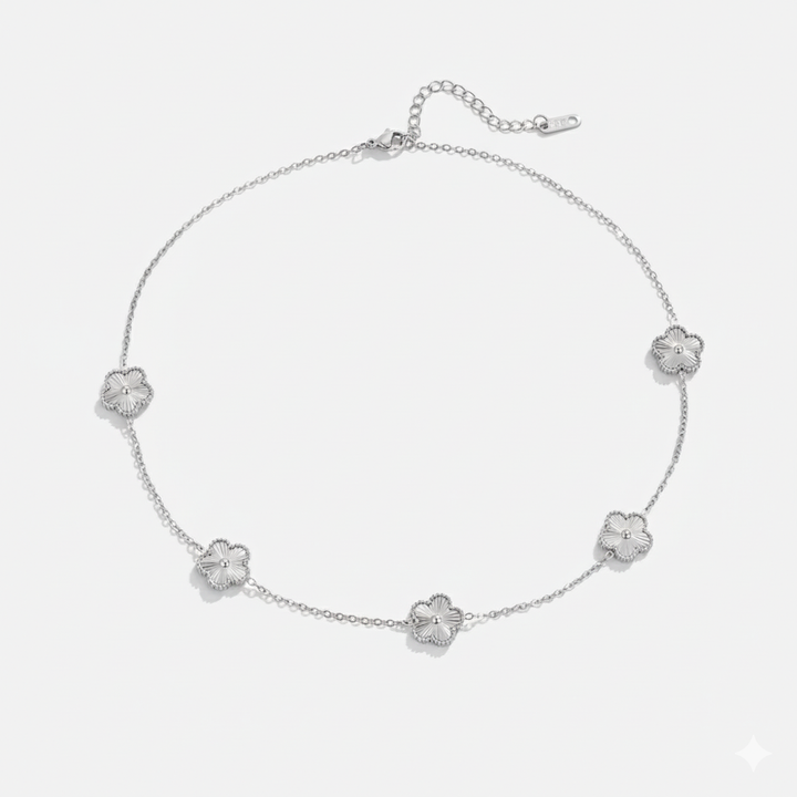 JESSEY MULTI NECKLACE | WHITE GOLD