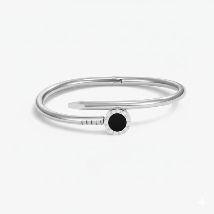 NOA NAIL BRACELET | WHITE GOLD