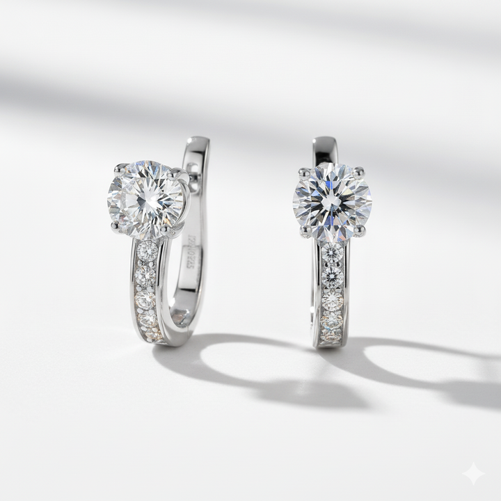 EMILY SHINE EARRINGS | WHITE GOLD