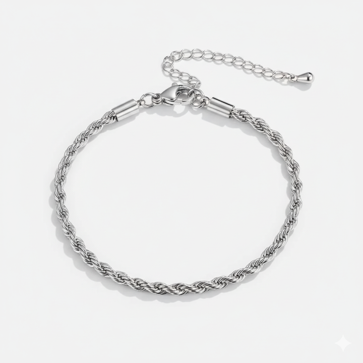 LOLA TWISTED BRACELET | WHITE GOLD