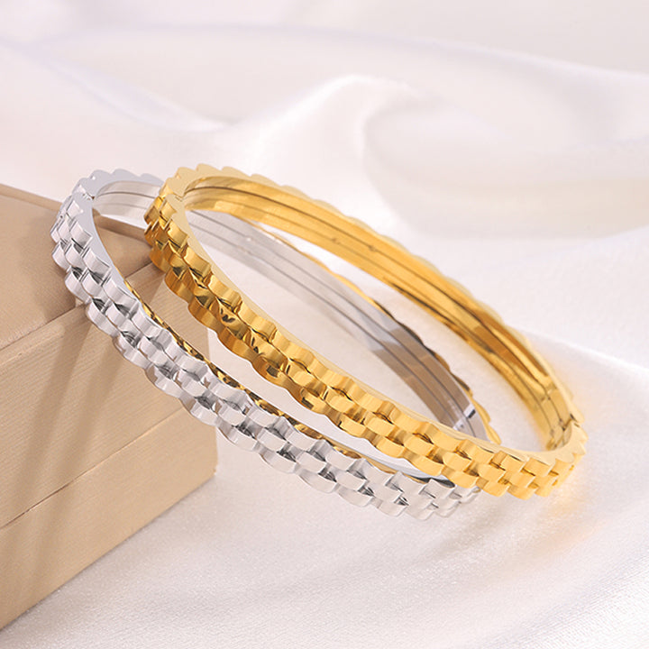 CHUNKY SWITCH BRACELET | WHITE GOLD