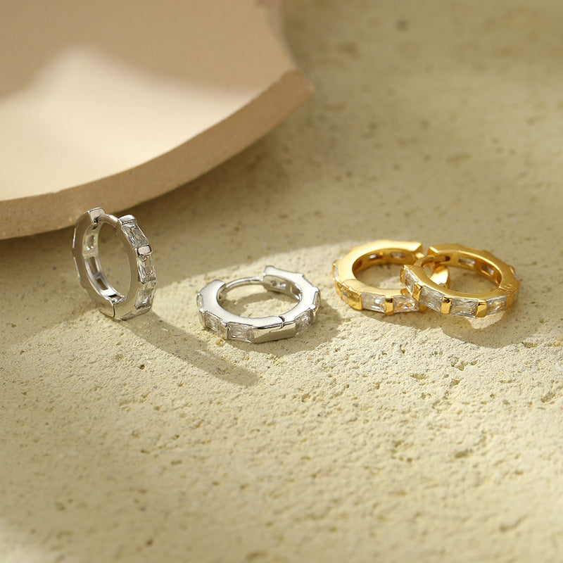 AMY HOOP EARRINGS | WHITE GOLD