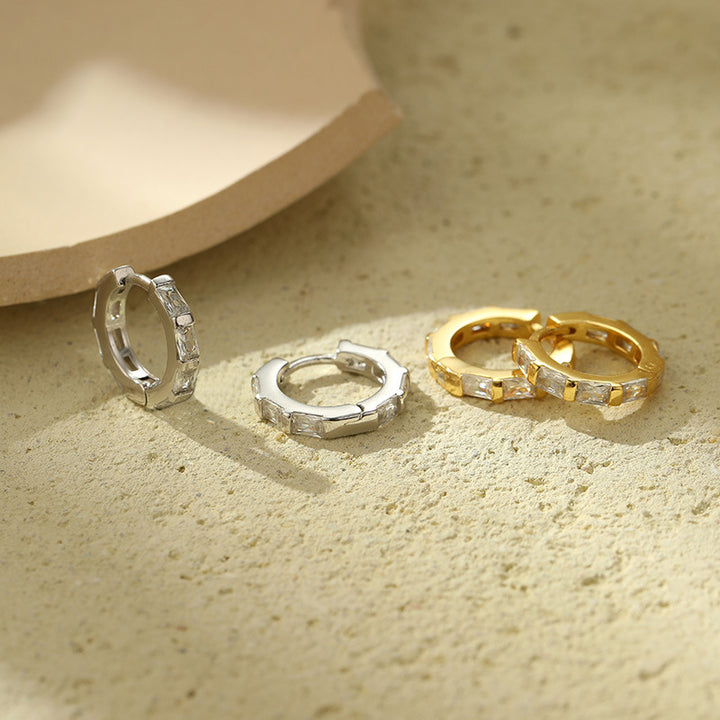 AMY HOOP EARRINGS | WHITE GOLD