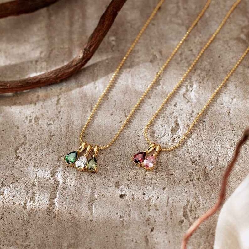 LADY BIRTHSTONE NECKLACE | GOLD