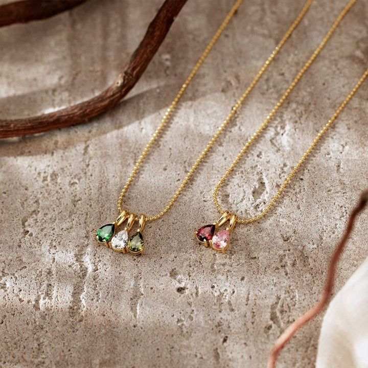 LADY BIRTHSTONE NECKLACE | GOLD