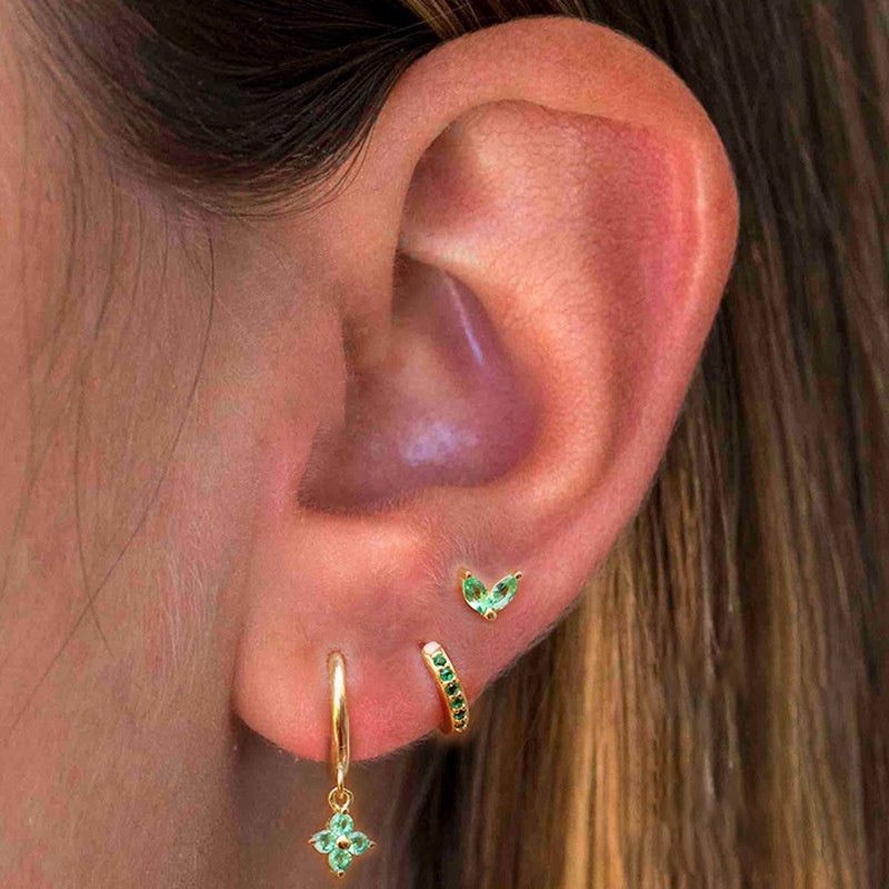 LOVI EARRING SET | WHITE GOLD