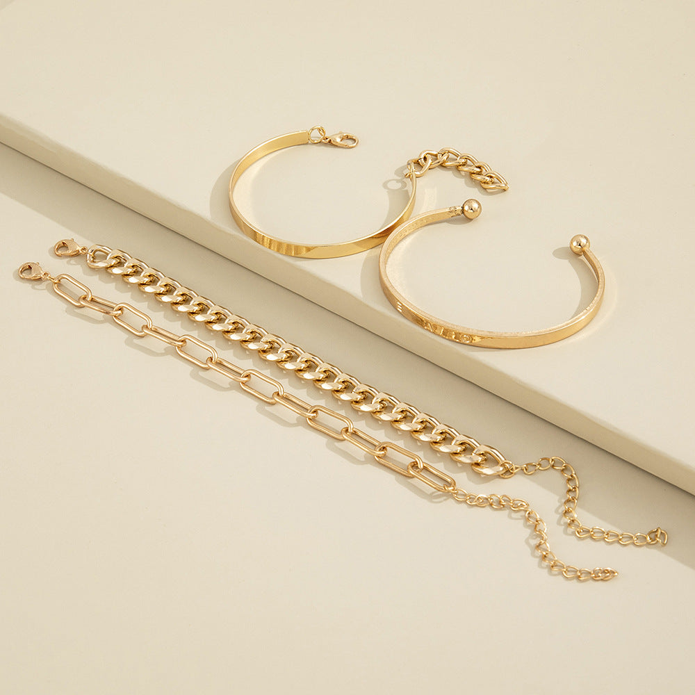CLAIRE BRACELET SET | GOLD