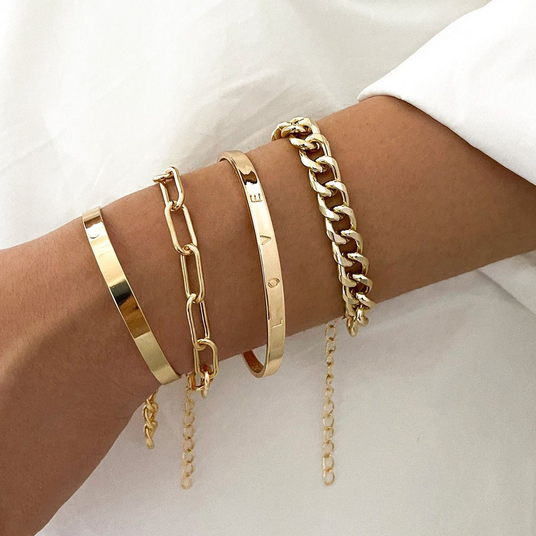 CLAIRE BRACELET SET | GOLD