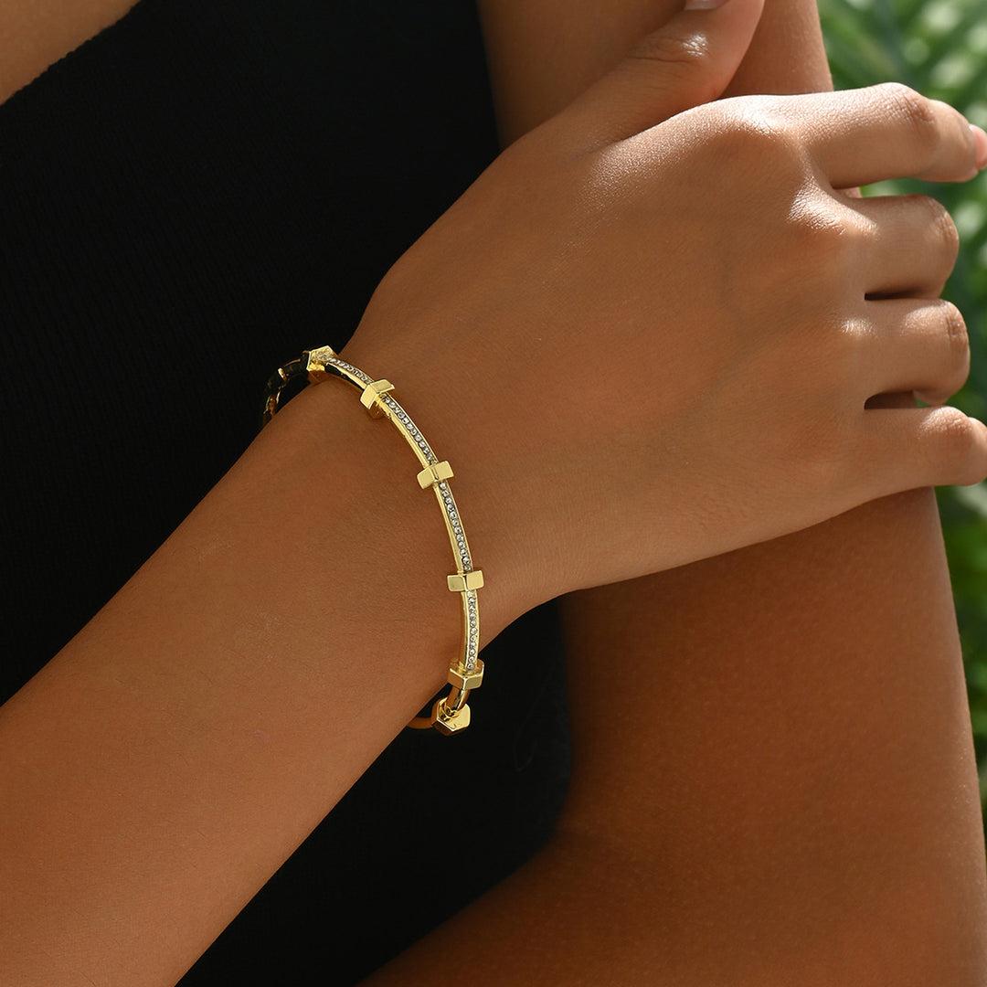 LUCY BOLTS BRACELET | GOLD