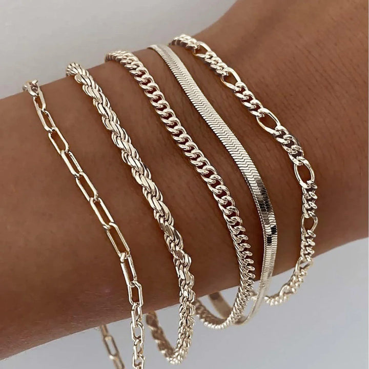 CHASE BRACELET SET | GOLD