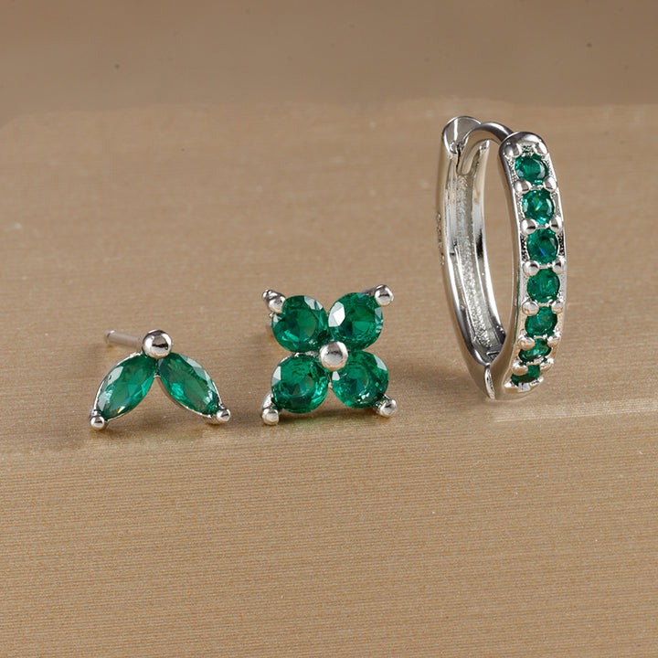 JULIE EARRING SET | WHITE GOLD