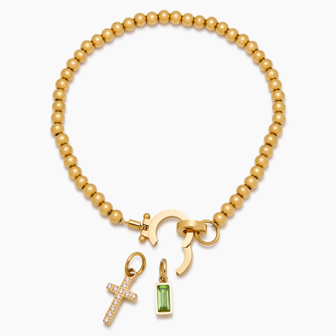 DAISY BIRTHSTONE BRACELET | GOLD