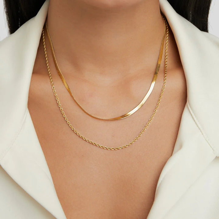 ZARA LAYERED NECKLACE | GOLD