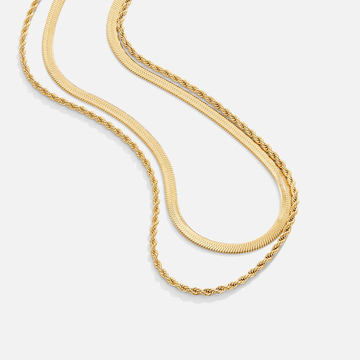 ZARA LAYERED NECKLACE | GOLD
