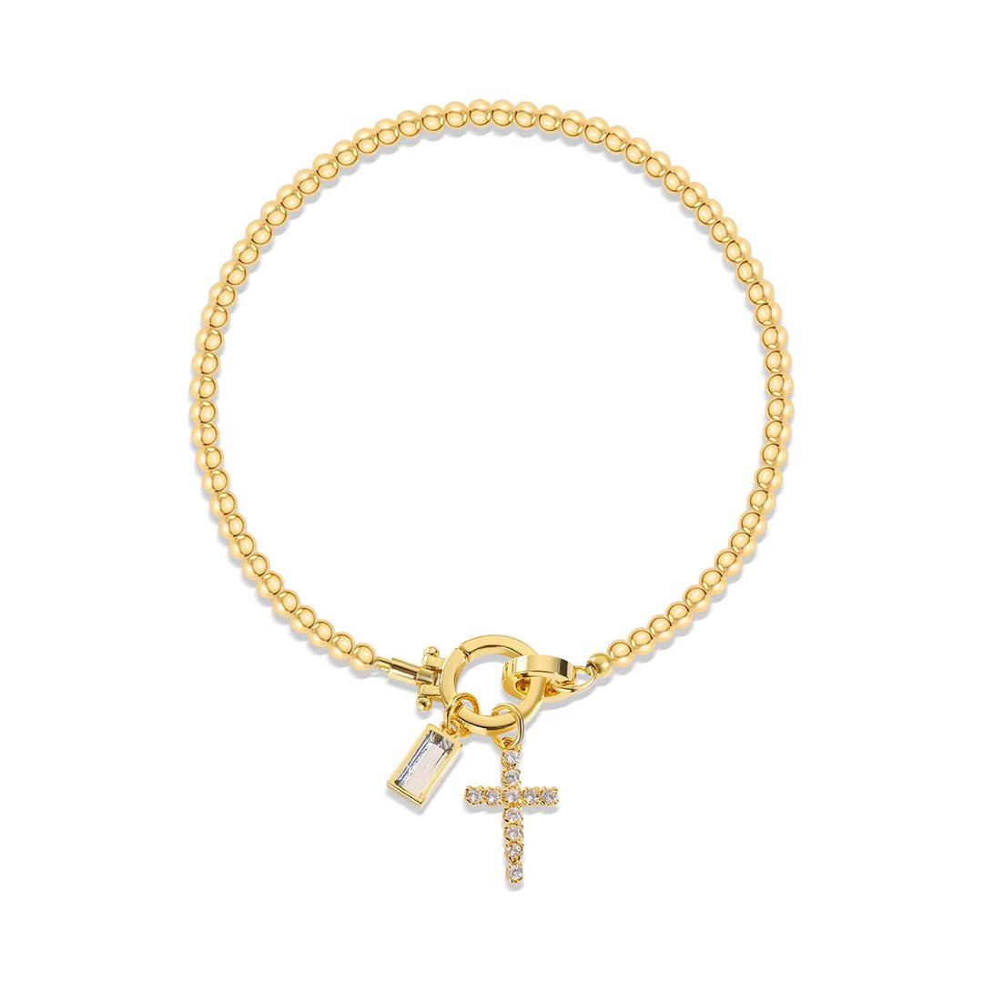 DAISY BIRTHSTONE BRACELET | GOLD
