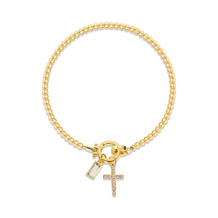 DAISY BIRTHSTONE BRACELET | GOLD
