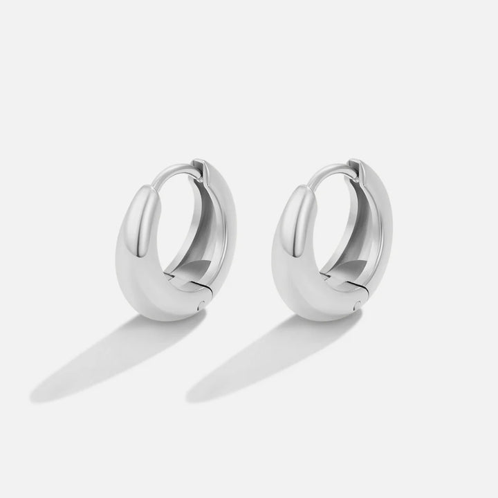 VANITY HOOP EARRINGS | WHITE GOLD