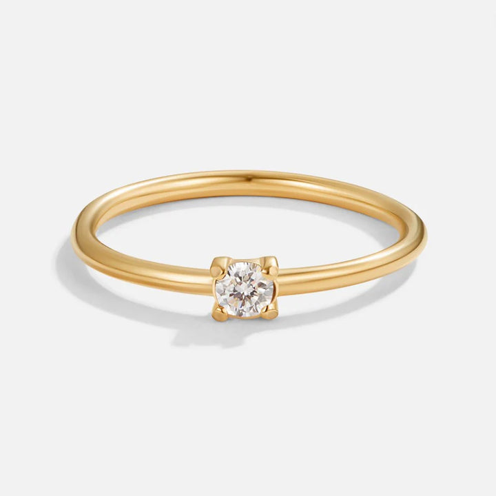 NICOLE BIRTHSTONE RING | GOLD