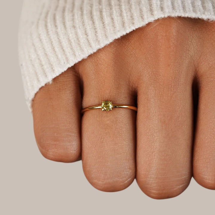 NICOLE BIRTHSTONE RING | GOLD
