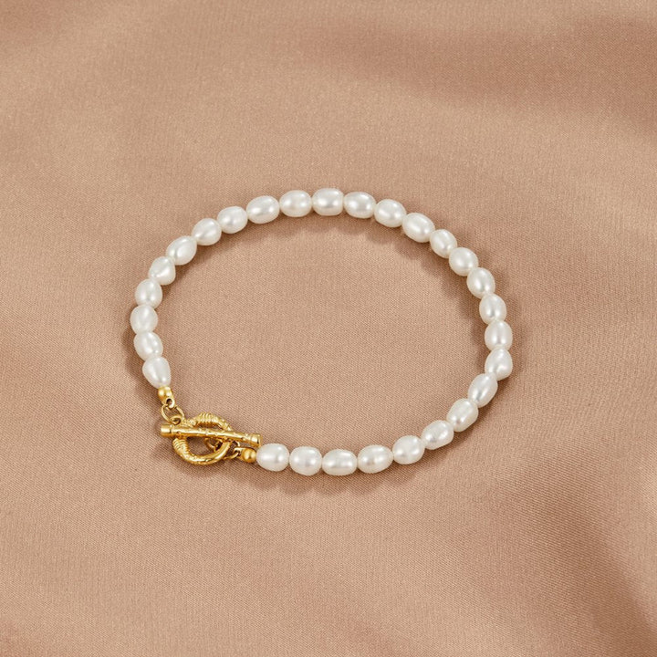 TIFF PEARLS BRACELET | GOLD