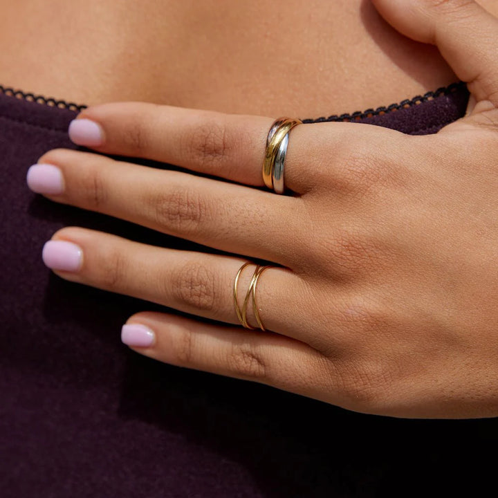 JILL TRIPLE RING | GOLD