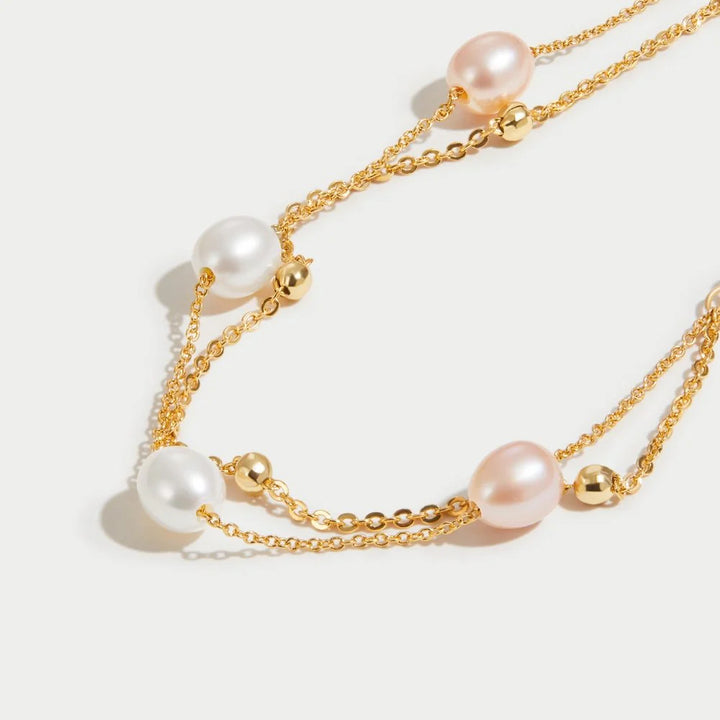 GINA MULTI PEARLS BRACELET | GOLD