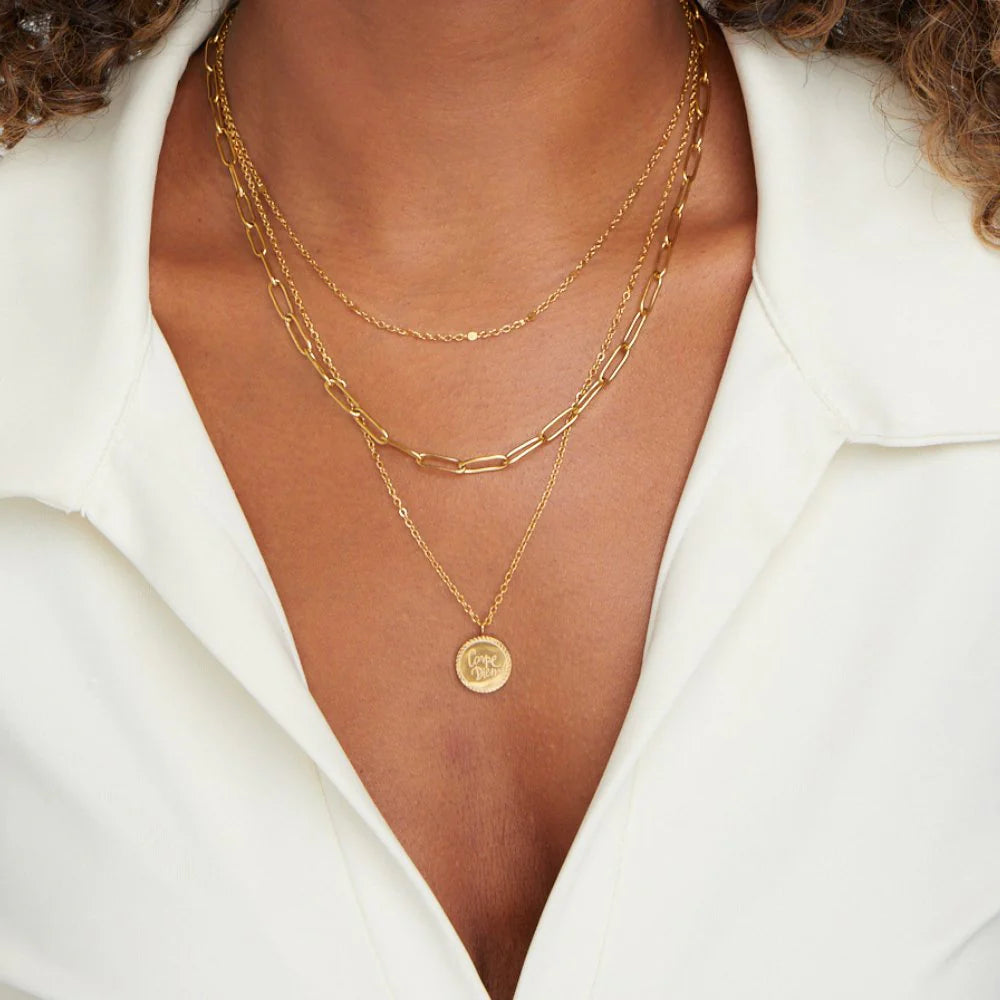 CARPE DIEM NECKLACE | GOLD