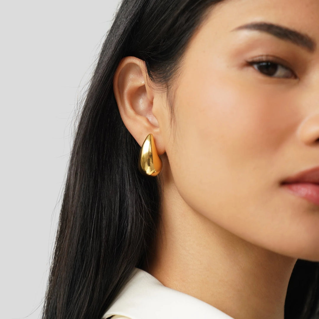 OLIVIA TEARDROP EARRINGS | GOLD