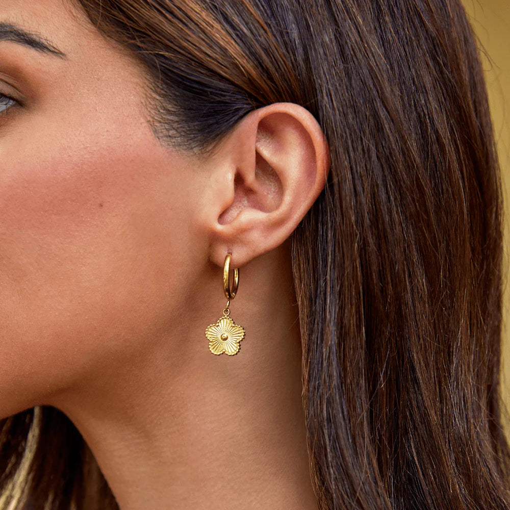 JESSEY HOOP EARRINGS | GOLD