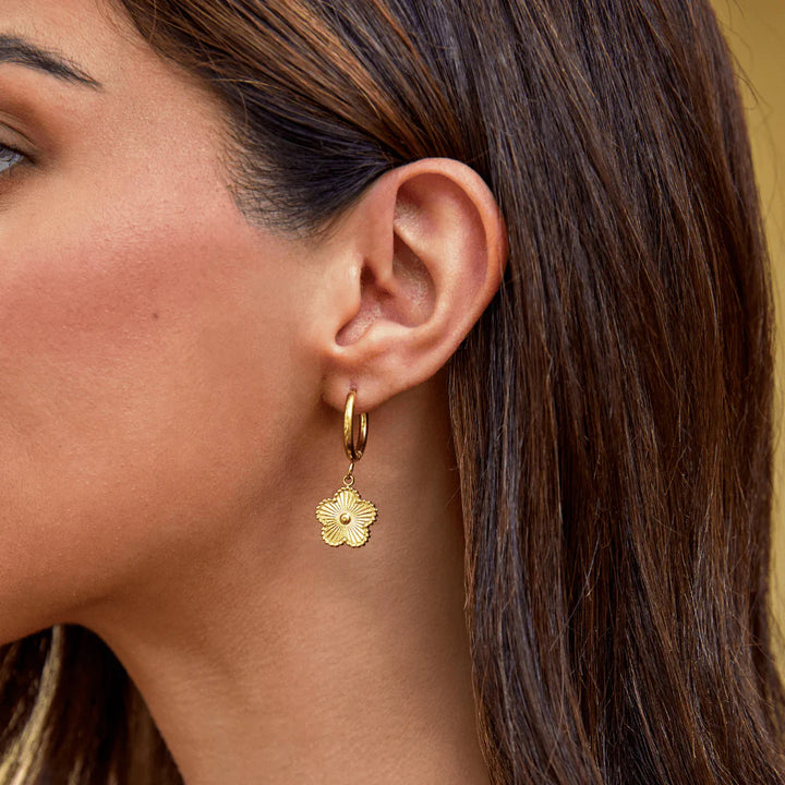 JESSEY HOOP EARRINGS | GOLD