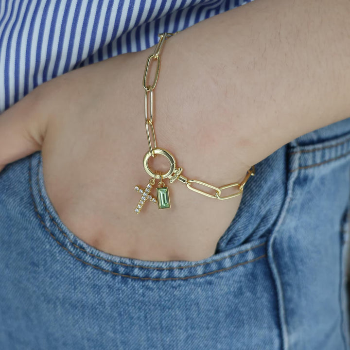 NANCY BIRTHSTONE BRACELET | GOLD