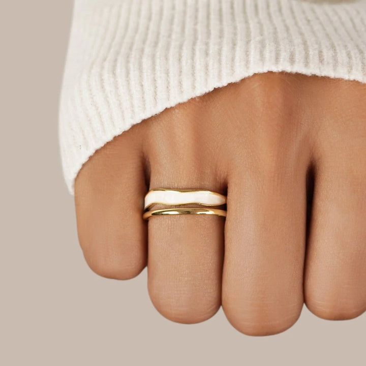 LEXA DOUBLE RING | GOLD