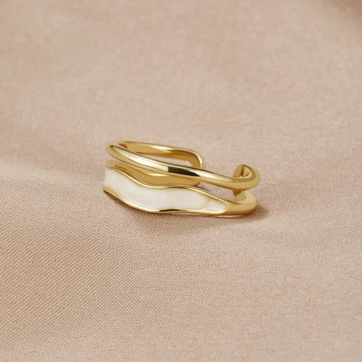 LEXA DOUBLE RING | GOLD