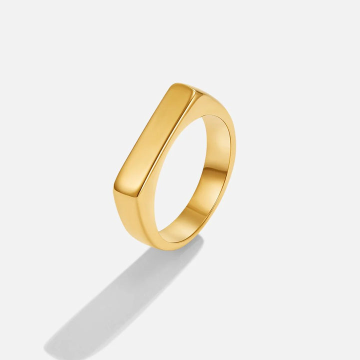 FLAT BAR RING | GOLD